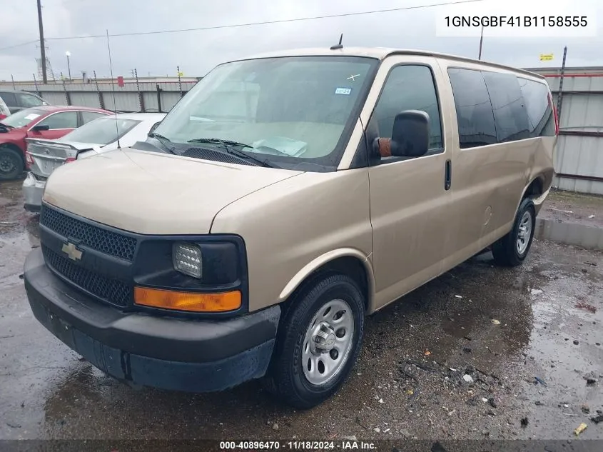 2011 Chevrolet Express 1500 Ls VIN: 1GNSGBF41B1158555 Lot: 40896470