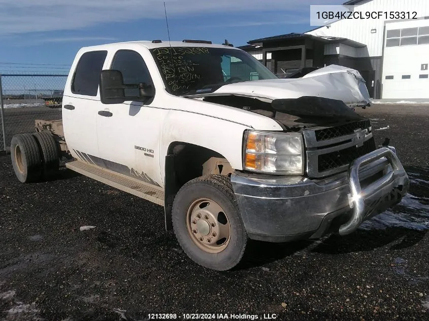 1GB4KZCL9CF153312 2012 Chevrolet 3500 Silverado