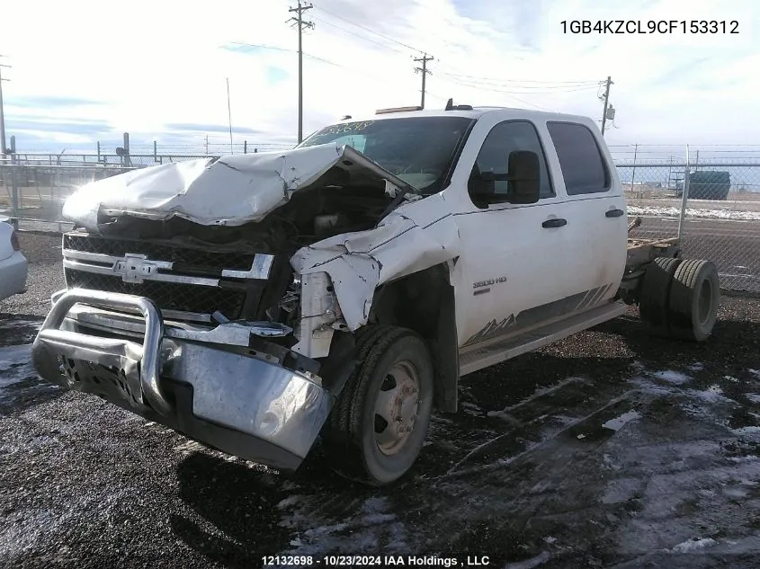 1GB4KZCL9CF153312 2012 Chevrolet 3500 Silverado