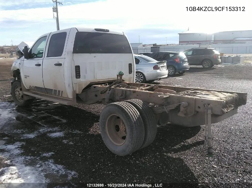 2012 Chevrolet 3500 Silverado VIN: 1GB4KZCL9CF153312 Lot: 12132698