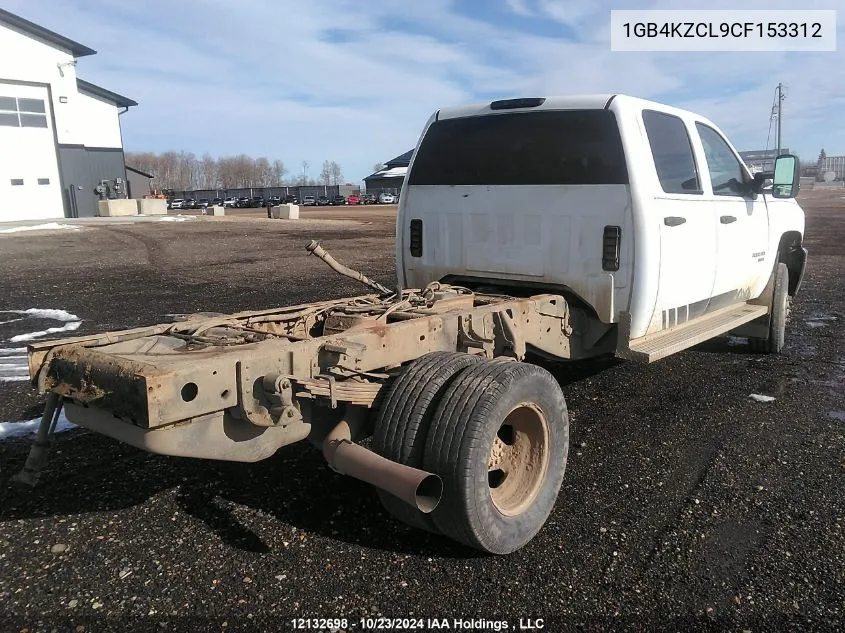 1GB4KZCL9CF153312 2012 Chevrolet 3500 Silverado