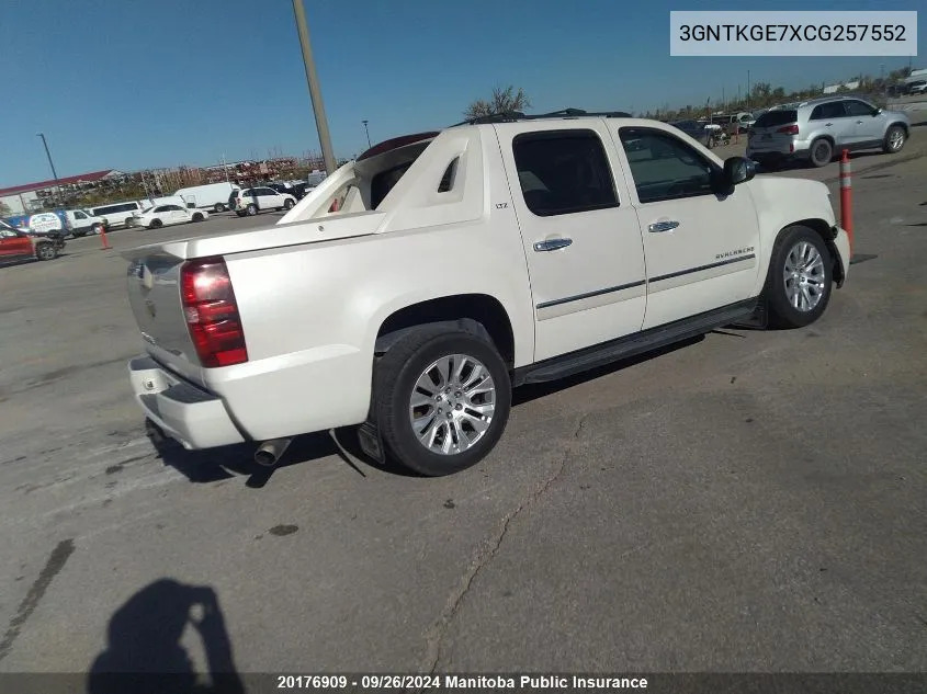 3GNTKGE7XCG257552 2012 Chevrolet Avalanche 1500 Ltz