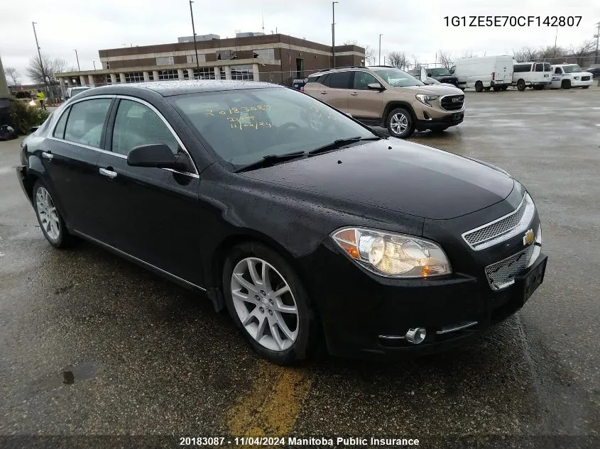 2012 Chevrolet Malibu Ltz V6 VIN: 1G1ZE5E70CF142807 Lot: 20183087