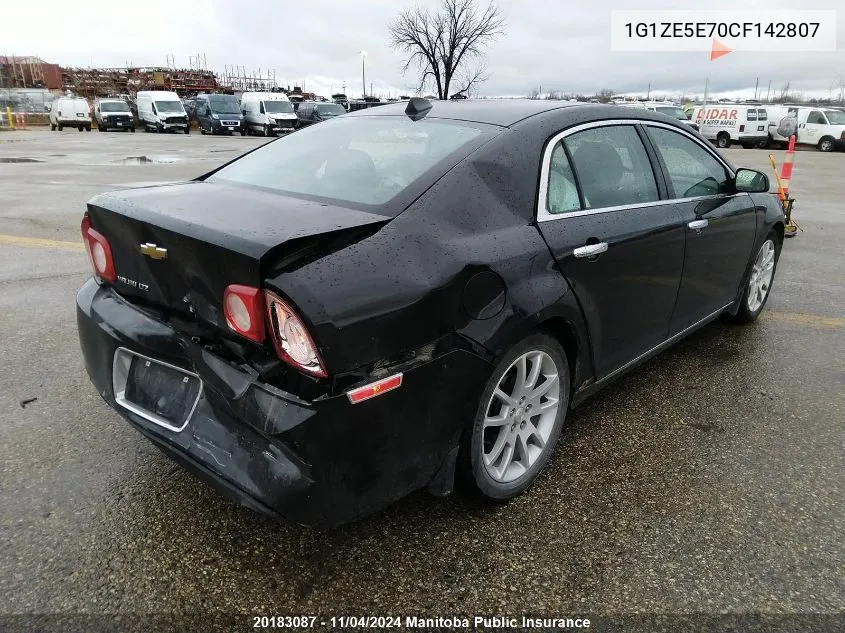 2012 Chevrolet Malibu Ltz V6 VIN: 1G1ZE5E70CF142807 Lot: 20183087