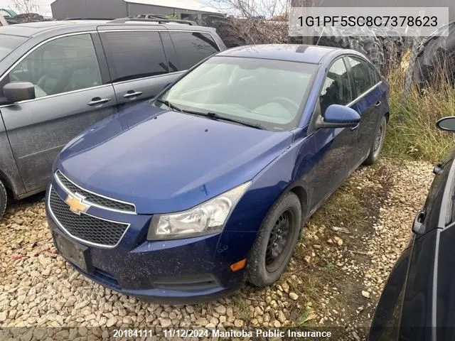 2012 Chevrolet Cruze Lt Turbo VIN: 1G1PF5SC8C7378623 Lot: 20184111