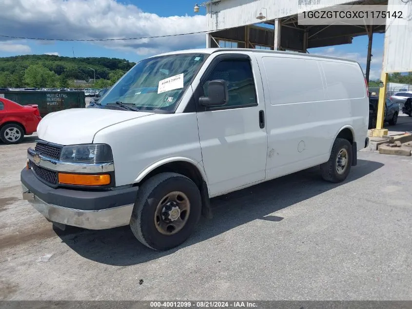 2012 Chevrolet Express 3500 Work Van VIN: 1GCZGTCGXC1175142 Lot: 40012099