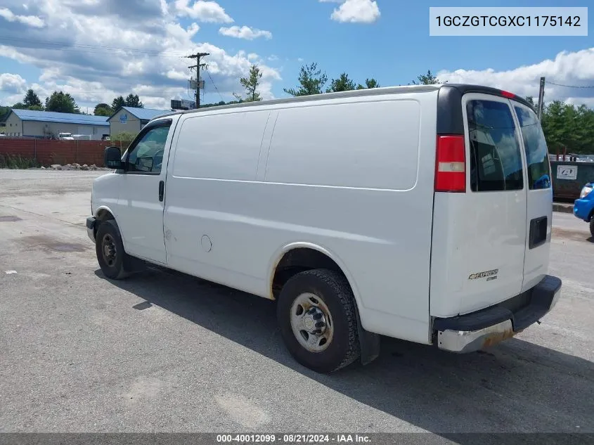 1GCZGTCGXC1175142 2012 Chevrolet Express 3500 Work Van