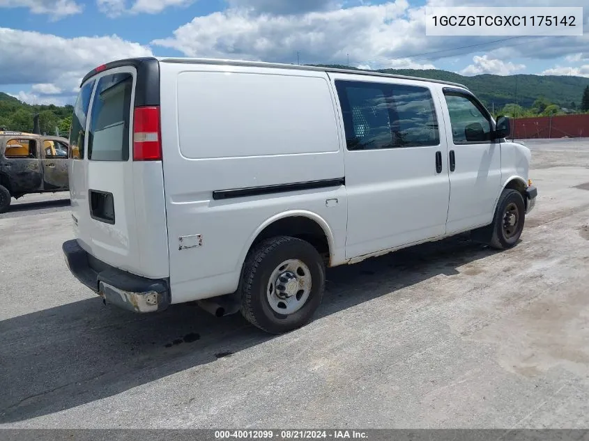 2012 Chevrolet Express 3500 Work Van VIN: 1GCZGTCGXC1175142 Lot: 40012099