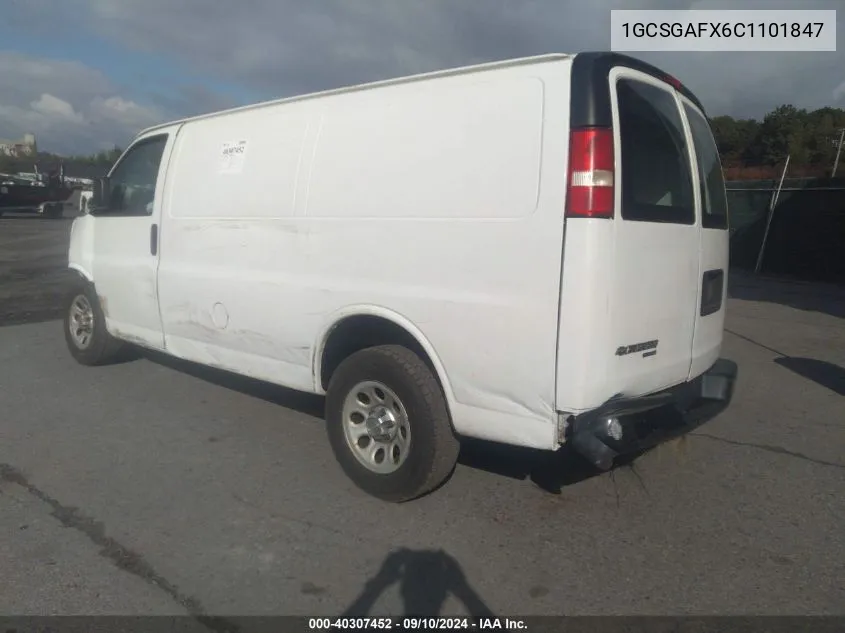 1GCSGAFX6C1101847 2012 Chevrolet Express 1500 Work Van