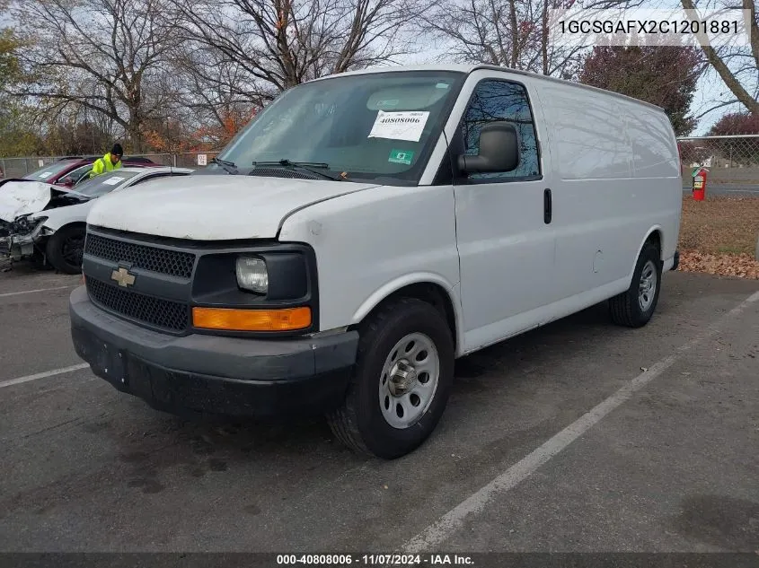 2012 Chevrolet Express 1500 Work Van VIN: 1GCSGAFX2C1201881 Lot: 40808006