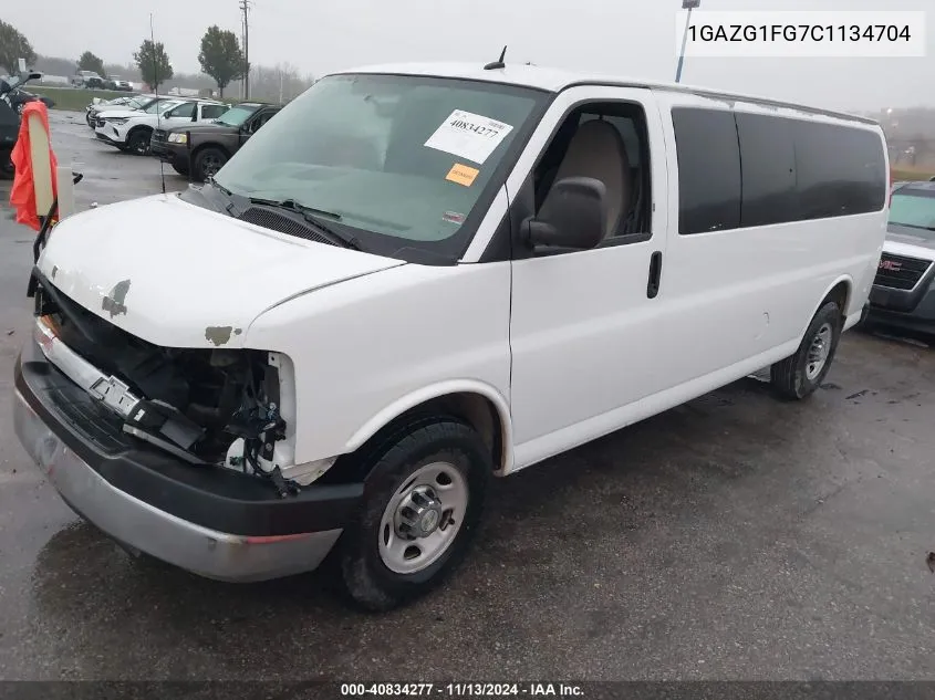 2012 Chevrolet Express 3500 Lt VIN: 1GAZG1FG7C1134704 Lot: 40834277