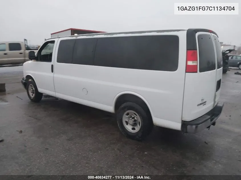 2012 Chevrolet Express 3500 Lt VIN: 1GAZG1FG7C1134704 Lot: 40834277