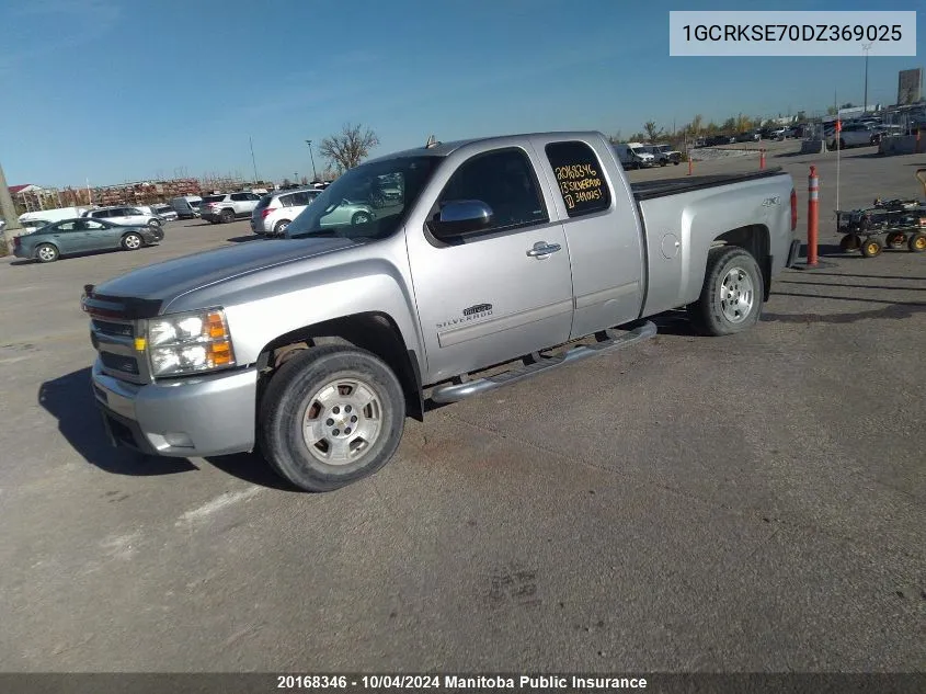 2013 Chevrolet Silverado 1500 Lt Ext Cab VIN: 1GCRKSE70DZ369025 Lot: 20168346