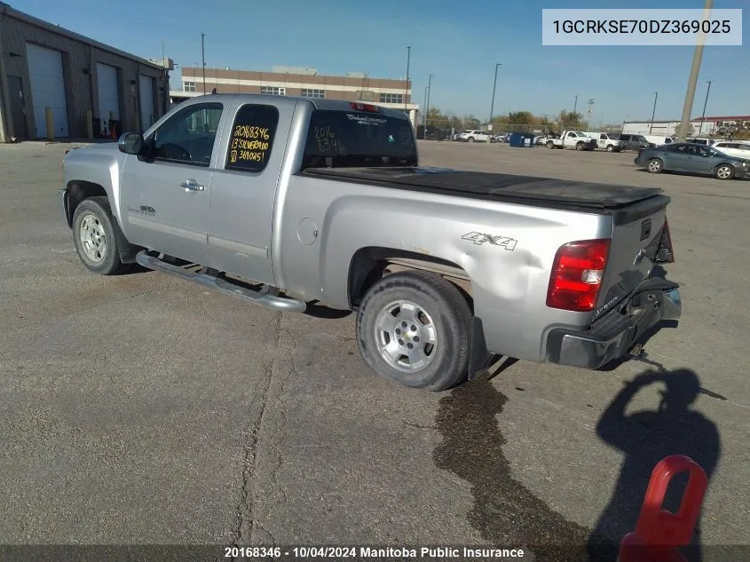 2013 Chevrolet Silverado 1500 Lt Ext Cab VIN: 1GCRKSE70DZ369025 Lot: 20168346