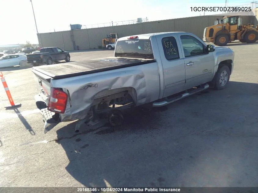 2013 Chevrolet Silverado 1500 Lt Ext Cab VIN: 1GCRKSE70DZ369025 Lot: 20168346