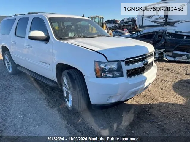 2013 Chevrolet Suburban 1500 Lt VIN: 1GNSKJE76DR209458 Lot: 20182594