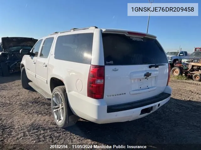 2013 Chevrolet Suburban 1500 Lt VIN: 1GNSKJE76DR209458 Lot: 20182594