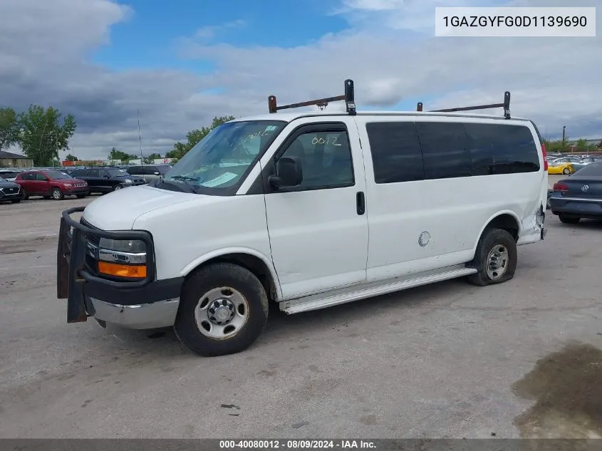 2013 Chevrolet Express 3500 Lt VIN: 1GAZGYFG0D1139690 Lot: 40080012