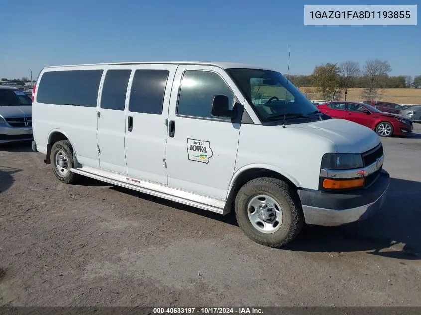 2013 Chevrolet Express 3500 Lt VIN: 1GAZG1FA8D1193855 Lot: 40633197