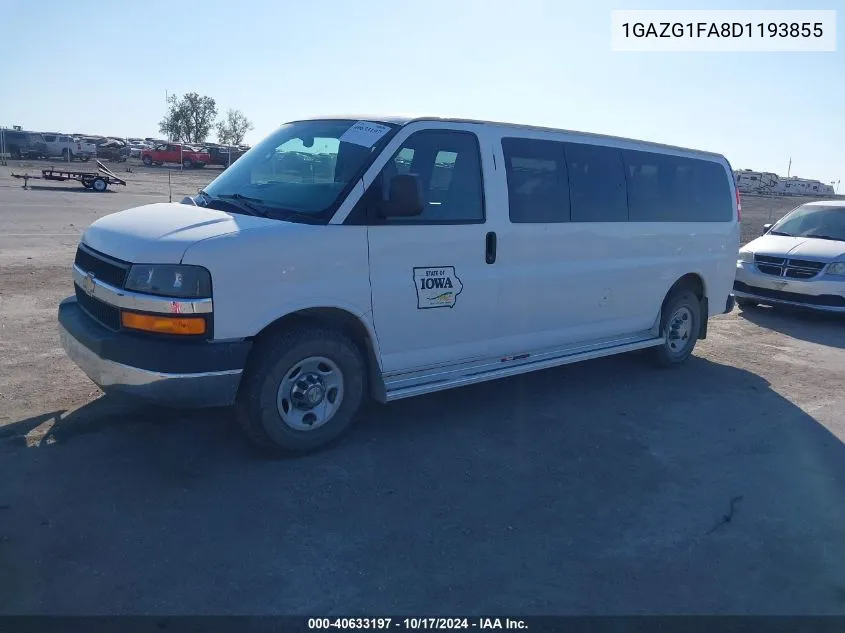 2013 Chevrolet Express 3500 Lt VIN: 1GAZG1FA8D1193855 Lot: 40633197