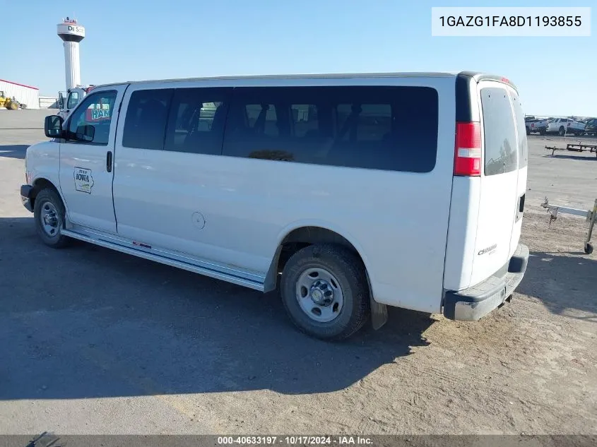 2013 Chevrolet Express 3500 Lt VIN: 1GAZG1FA8D1193855 Lot: 40633197