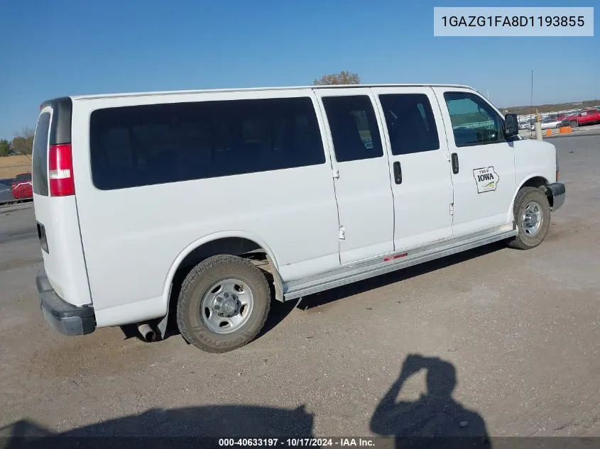 2013 Chevrolet Express 3500 Lt VIN: 1GAZG1FA8D1193855 Lot: 40633197