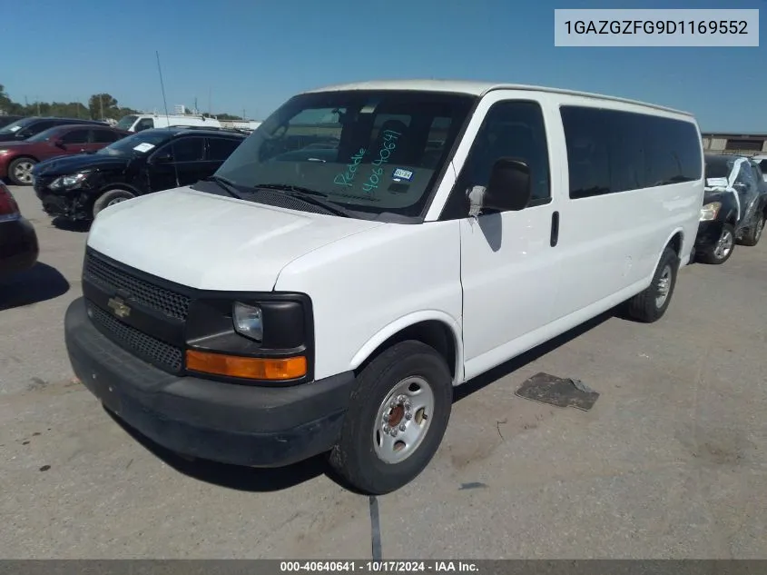 2013 Chevrolet Express 3500 Ls VIN: 1GAZGZFG9D1169552 Lot: 40640641