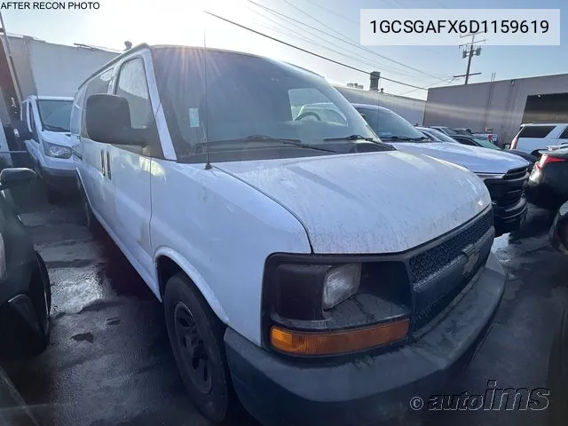 2013 Chevrolet Express 1500 Work Van VIN: 1GCSGAFX6D1159619 Lot: 40655844