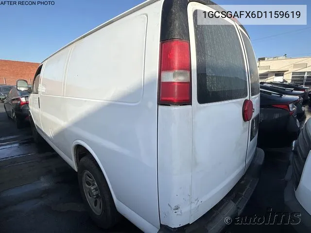 2013 Chevrolet Express 1500 Work Van VIN: 1GCSGAFX6D1159619 Lot: 40655844