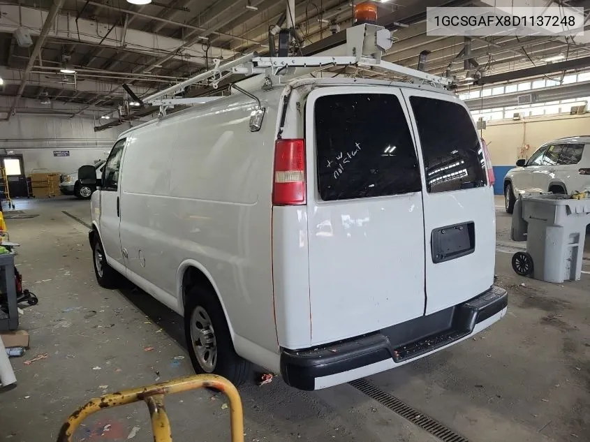 2013 Chevrolet Express 1500 Work Van VIN: 1GCSGAFX8D1137248 Lot: 40697064