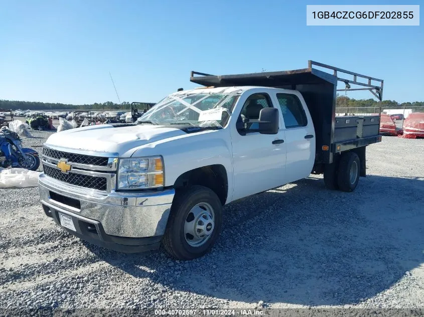 2013 Chevrolet Silverado 3500Hd Chassis Work Truck VIN: 1GB4CZCG6DF202855 Lot: 40702597