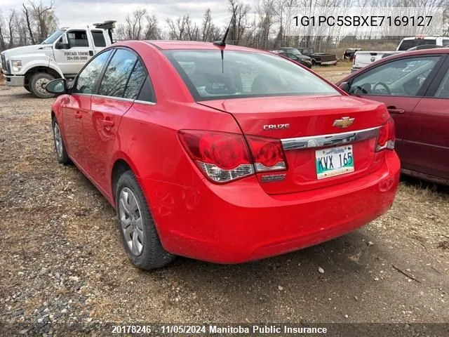 2014 Chevrolet Cruze Lt Turbo VIN: 1G1PC5SBXE7169127 Lot: 20178246