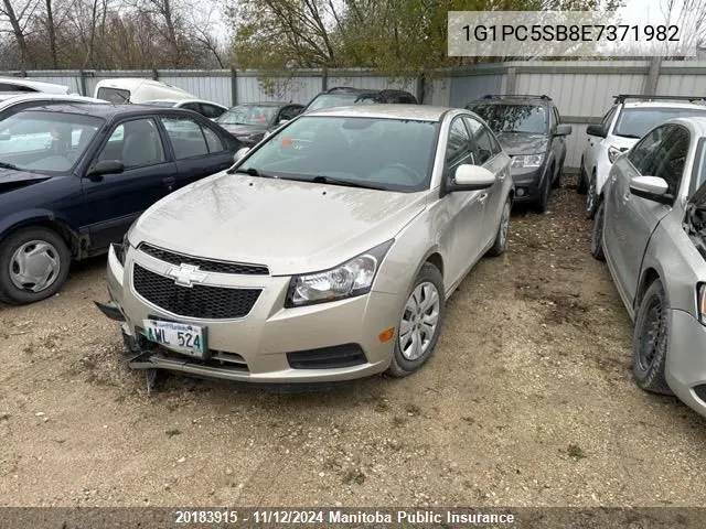 2014 Chevrolet Cruze Lt Turbo VIN: 1G1PC5SB8E7371982 Lot: 20183915