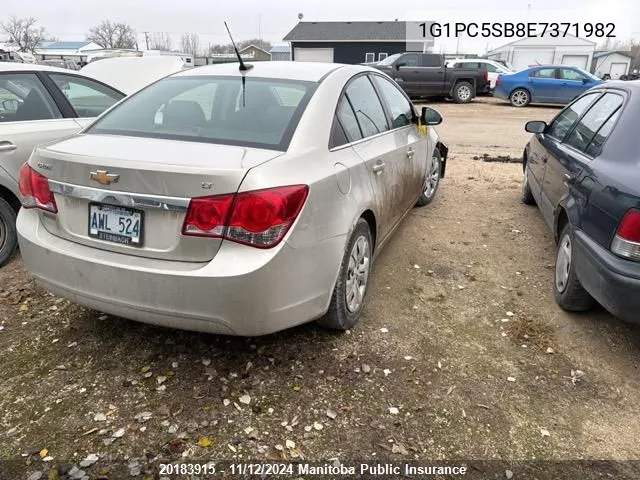 2014 Chevrolet Cruze Lt Turbo VIN: 1G1PC5SB8E7371982 Lot: 20183915