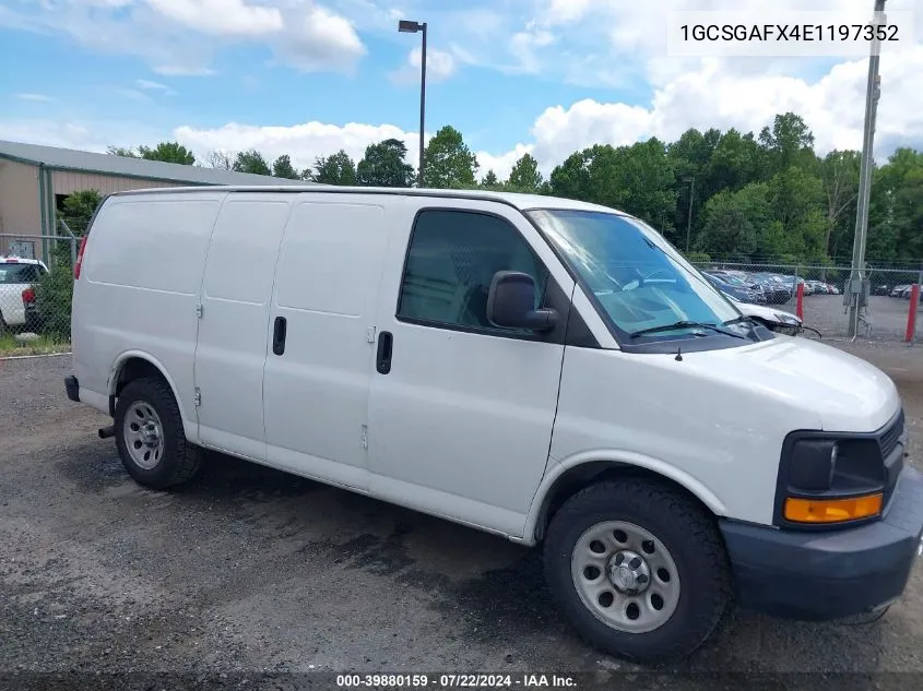 1GCSGAFX4E1197352 2014 Chevrolet Express 1500 Work Van