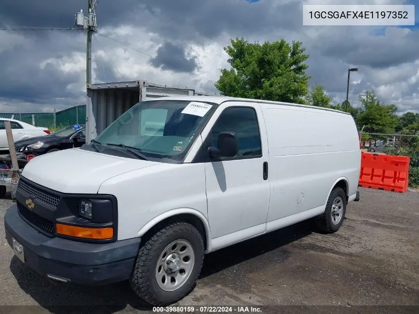 2014 Chevrolet Express 1500 Work Van VIN: 1GCSGAFX4E1197352 Lot: 39880159