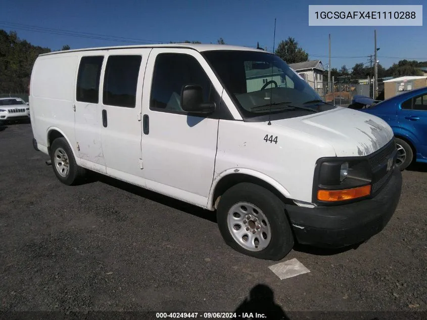 1GCSGAFX4E1110288 2014 Chevrolet Express 1500 Work Van