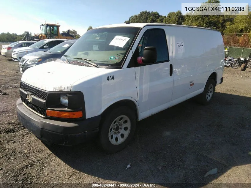 2014 Chevrolet Express 1500 Work Van VIN: 1GCSGAFX4E1110288 Lot: 40249447