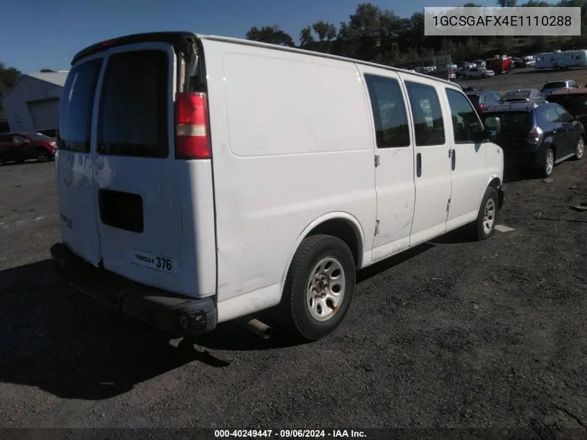 2014 Chevrolet Express 1500 Work Van VIN: 1GCSGAFX4E1110288 Lot: 40249447