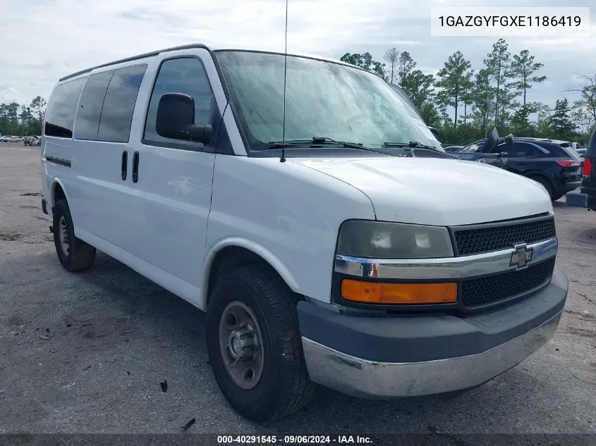 2014 Chevrolet Express 3500 Lt VIN: 1GAZGYFGXE1186419 Lot: 40291545