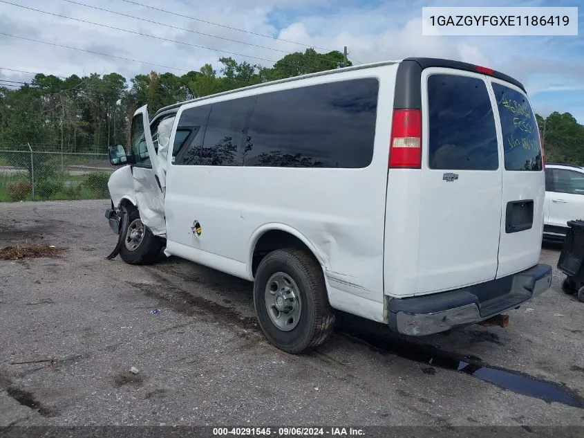 2014 Chevrolet Express 3500 Lt VIN: 1GAZGYFGXE1186419 Lot: 40291545