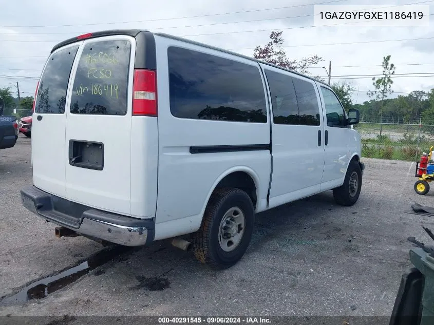 2014 Chevrolet Express 3500 Lt VIN: 1GAZGYFGXE1186419 Lot: 40291545