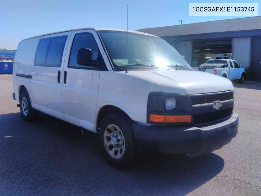 1GCSGAFX1E1153745 2014 Chevrolet Express 1500 Work Van