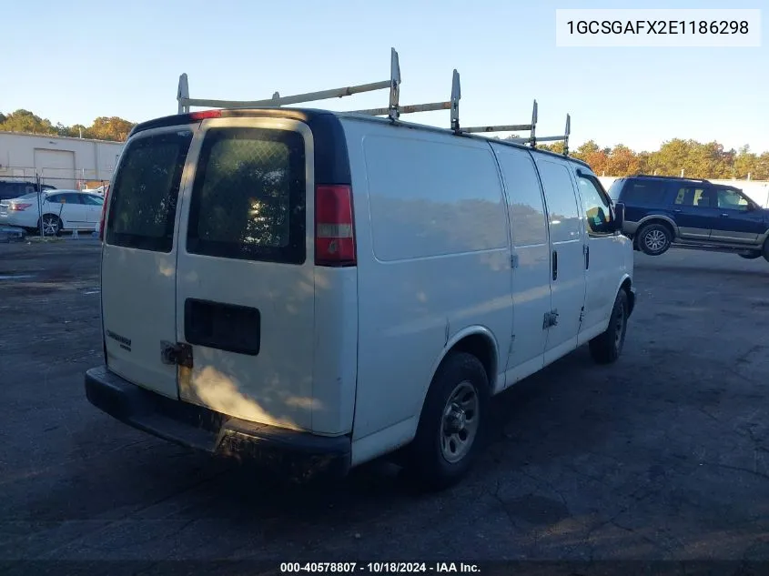 2014 Chevrolet Express 1500 Work Van VIN: 1GCSGAFX2E1186298 Lot: 40578807