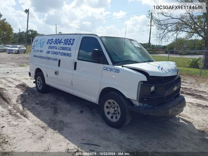 2014 Chevrolet Express 1500 Work Van VIN: 1GCSGAFX9E1144646 Lot: 40654278