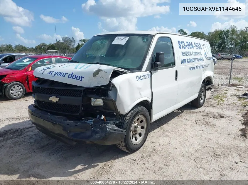 2014 Chevrolet Express 1500 Work Van VIN: 1GCSGAFX9E1144646 Lot: 40654278