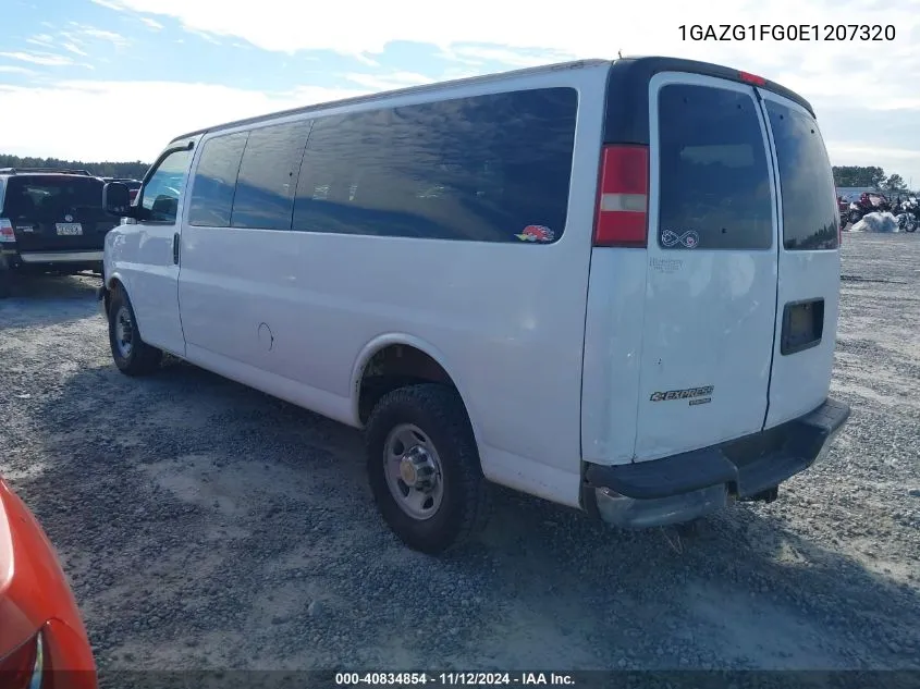 2014 Chevrolet Express 3500 Lt VIN: 1GAZG1FG0E1207320 Lot: 40834854