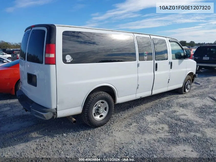 2014 Chevrolet Express 3500 Lt VIN: 1GAZG1FG0E1207320 Lot: 40834854