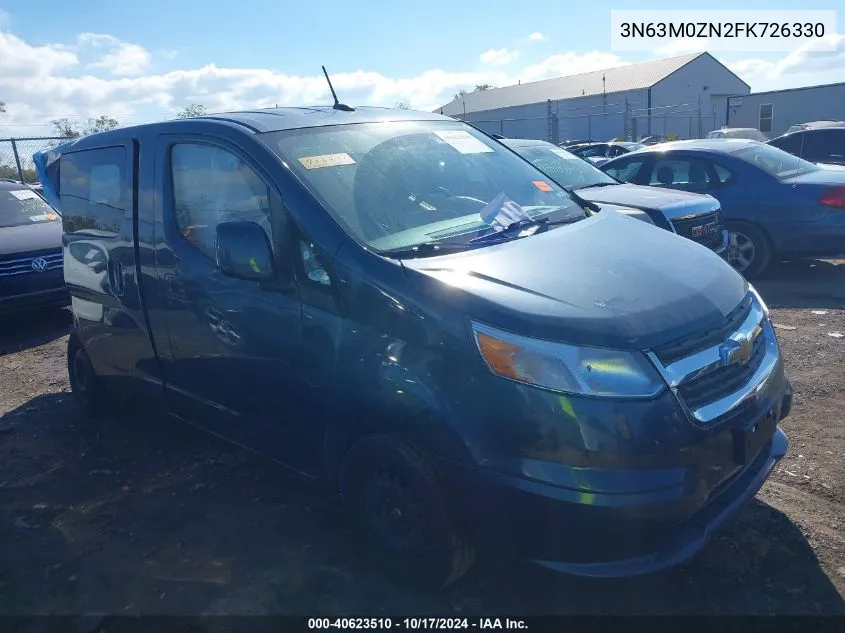 2015 Chevrolet City Express Lt VIN: 3N63M0ZN2FK726330 Lot: 40623510