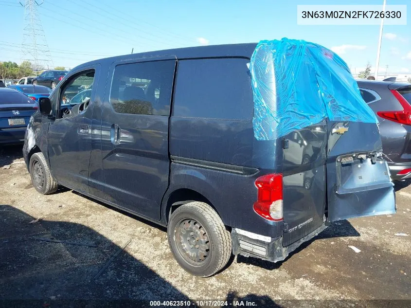 3N63M0ZN2FK726330 2015 Chevrolet City Express Lt